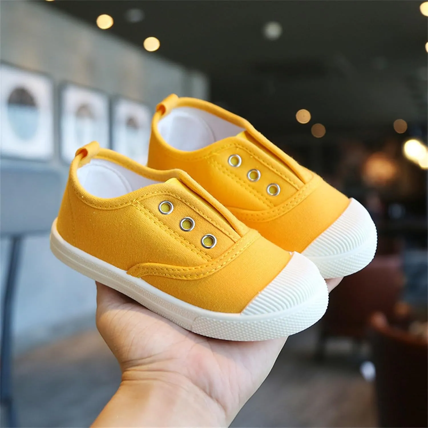 Children's Canvas Shoes Breathable Boys' and Girls' Shoes Indoor Children's Shoes Toddler Girls Running Shoes Size 13