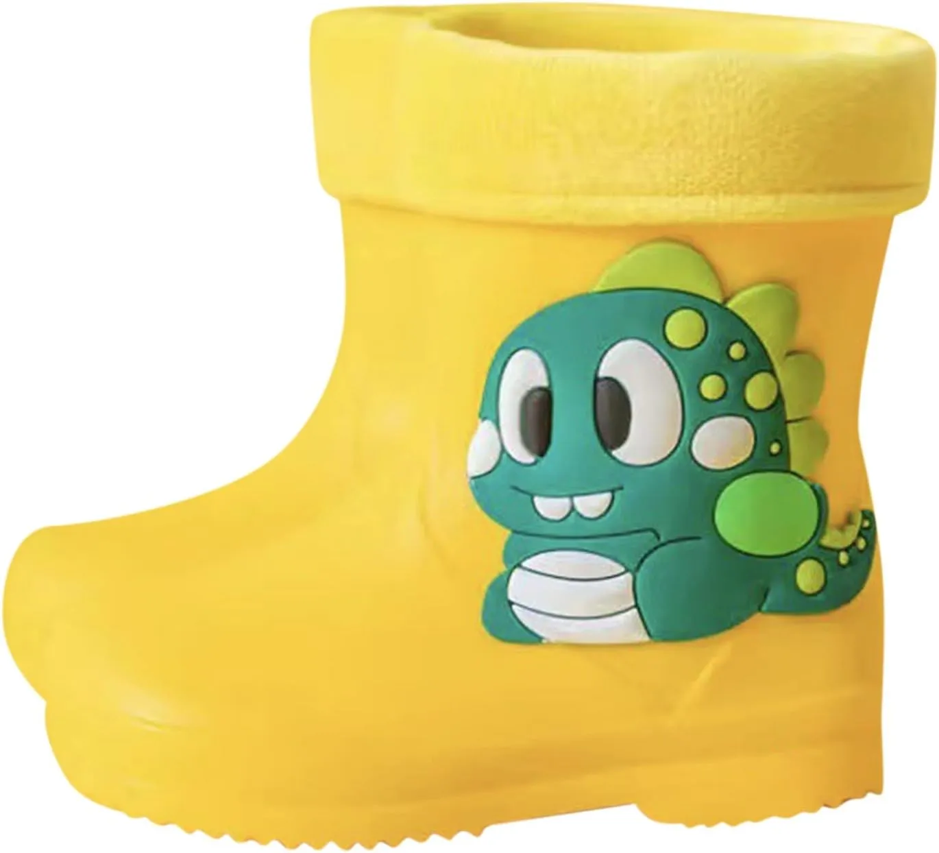 Classic Children Rainboots PVC Rubber With Fleece Children Water Shoes Rain Boots Kids Baby Water Shoes for Girls