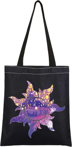 CMNIM Princess Sun Symbol Makeup Bag Princess Fans Gift Princess Fairy Tale Story Lover Inspired Fairy Tale Cosmetic Bag