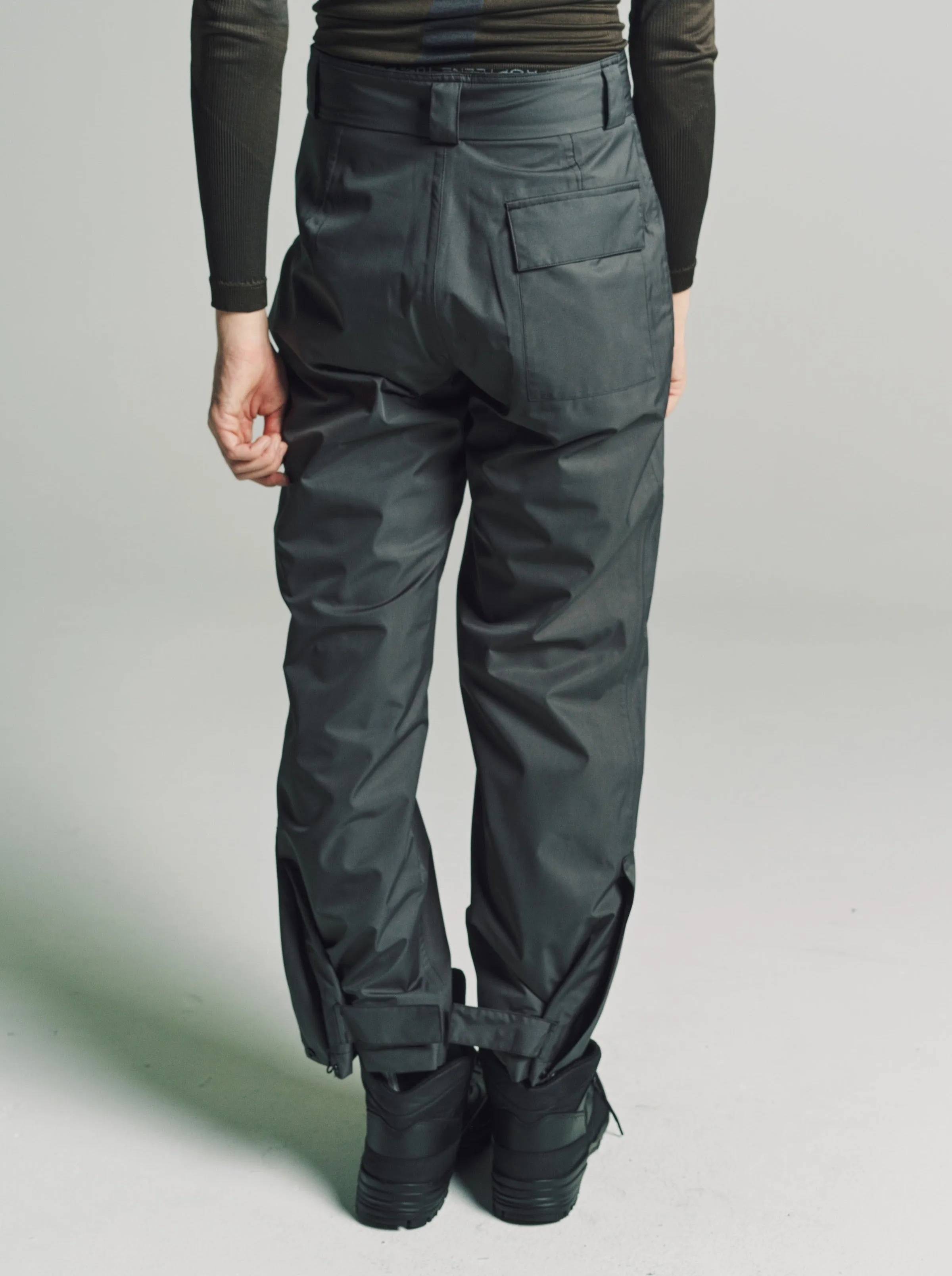 Coal Grey WR Laminated 2L Pants