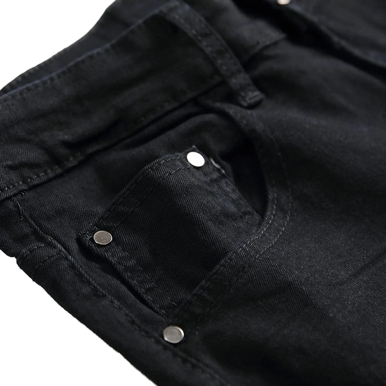 Cotton Men's Ripped Slim Fit Denim Jeans Distressed Stretch Casual Fashion Streetwear Stylish Daily Skinny Durable
