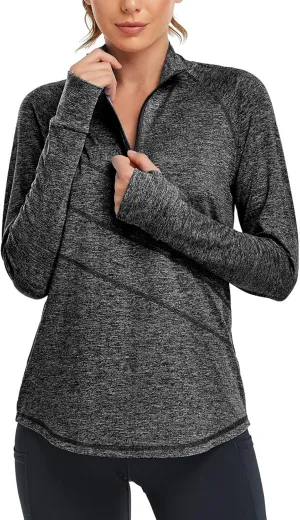 Cucuchy Womens V Neck Golf Polo Shirts Moisture Wicking Sports Workout Tops