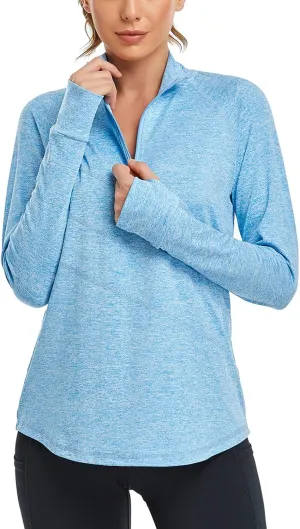 Cucuchy Womens V Neck Golf Polo Shirts Moisture Wicking Sports Workout Tops