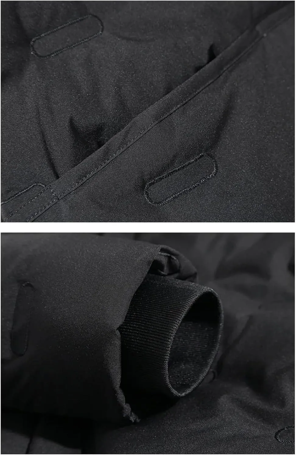 DBFBDTU Men's Long Down Jackets Outwear Coats Hooded Casual Thick Warm Parkas Male Outdoor Cotton Padded Parkas
