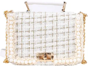 Designer Crossbody Bags for Women Leather Quilted Shoulder Tweed Purses Clucth Small Top Handle Handbag Evening Bags