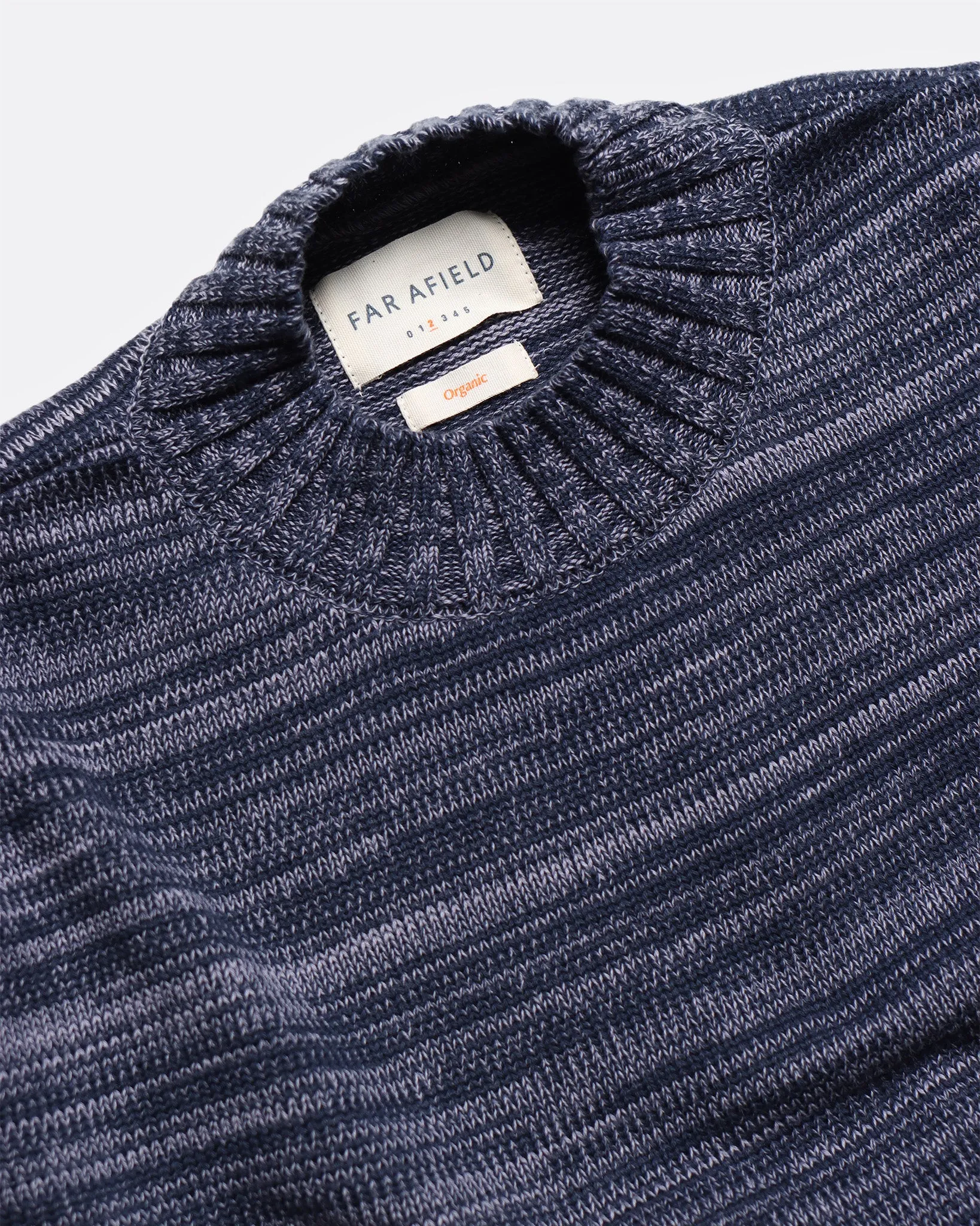 Dieter Knit - Navy / Silver Blue Twisted Yarn