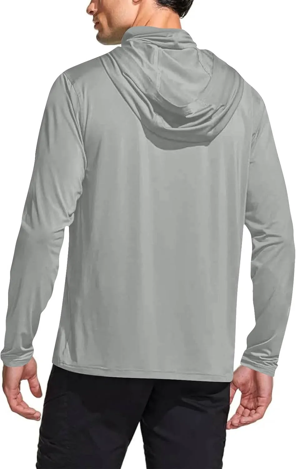 Fishing Hoodies for Men with Face Mask Sun Protection Hiking Hoodie Shirt Upf 50  Long Sleeve T-Shirts Lightweight M-3XL