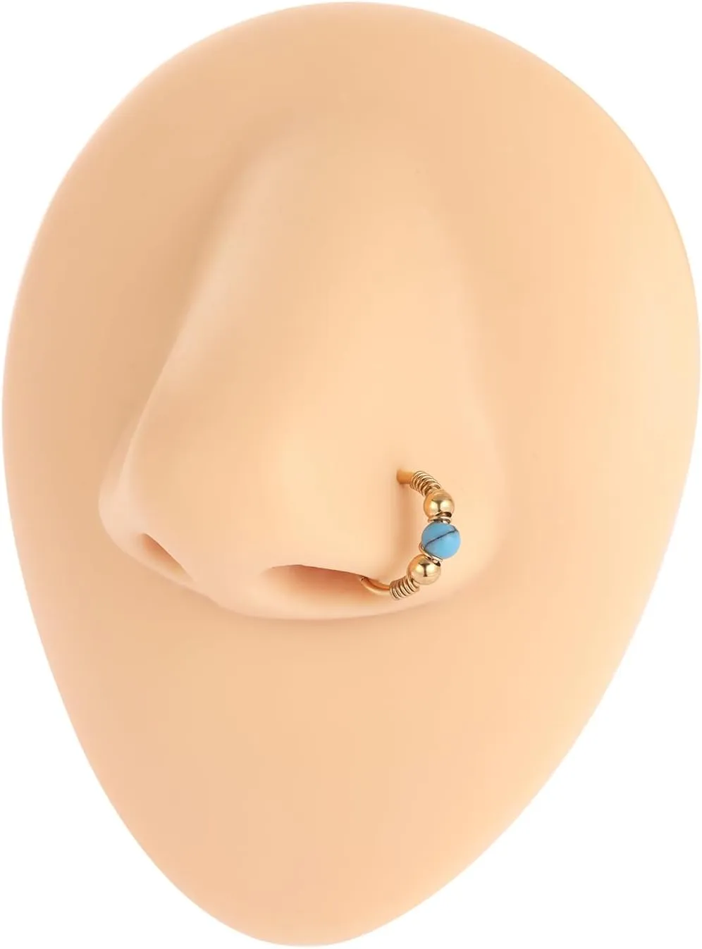 GAGABODY Conch Piercing Jewelry 20g 18g Septum Jewelry Conch Jewelry Daith Earrings Surgical Steel Clicker Hoop Opal Lip Rings with CZ Helix Rook Cartilage Piercing Jewelry