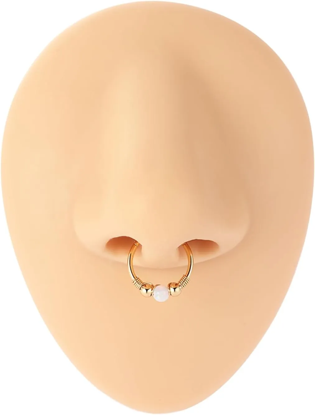 GAGABODY Conch Piercing Jewelry 20g 18g Septum Jewelry Conch Jewelry Daith Earrings Surgical Steel Clicker Hoop Opal Lip Rings with CZ Helix Rook Cartilage Piercing Jewelry