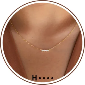 Gold Initial Necklace for Women, Dainty Gold Necklace with Morse Code Initial Necklaces for Women Trendy Letter Necklace with A-Z Crystal Choker Stocking Stuffers for Teen Birthday Christmas Jewelry