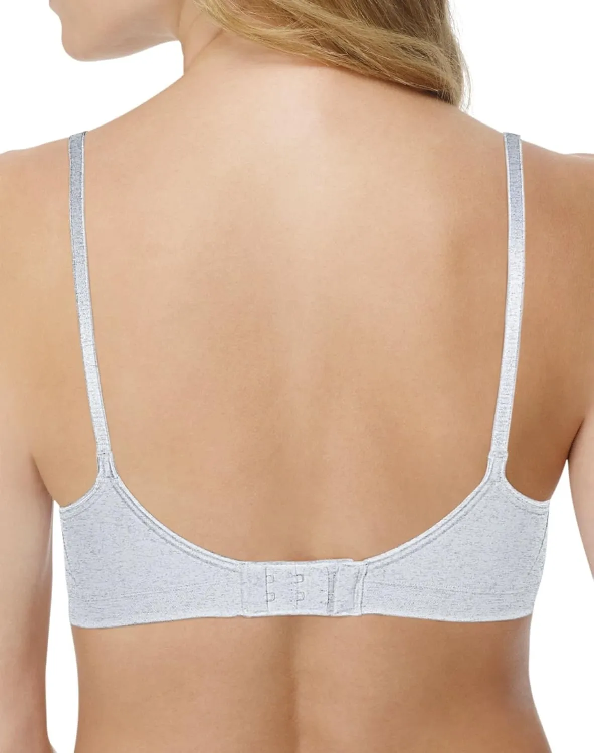 Hanes Women's Wireless T-shirt Bra, Moisture-wicking Convertible Smoothing Bra, Full-coverage
