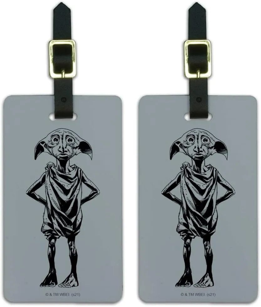 Harry Potter Dobby Luggage ID Tags Suitcase Carry-On Cards - Set of 2