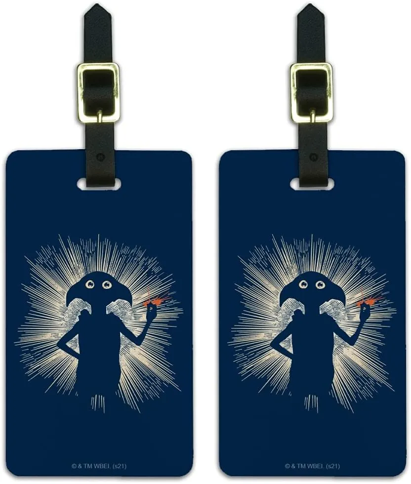 Harry Potter Dobby Snapping Luggage ID Tags Suitcase Carry-On Cards - Set of 2