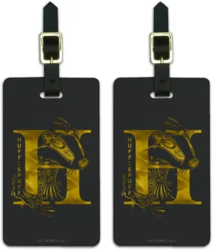 Harry Potter Hufflepuff H Luggage ID Tags Suitcase Carry-On Cards - Set of 2