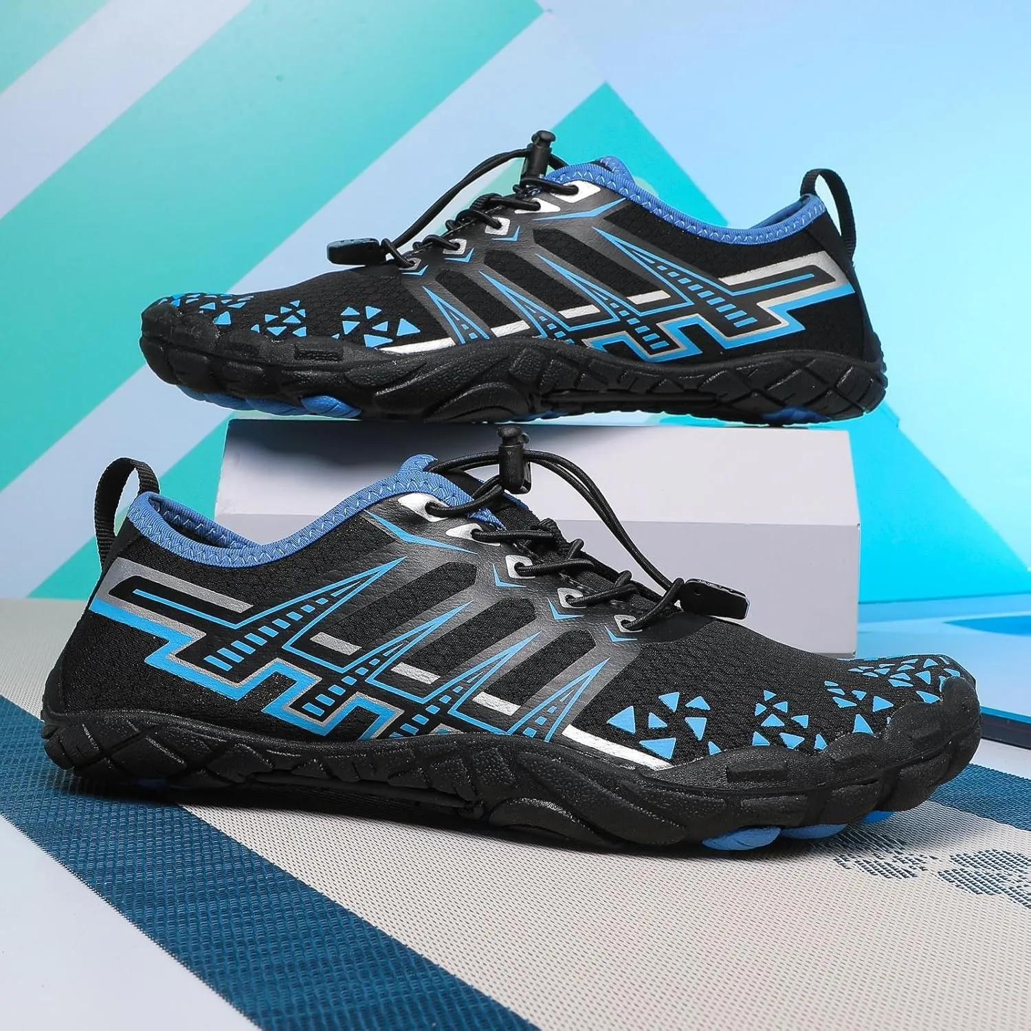 Hiking Barefoot Shoes for Women Men Unisex Breathable Barefoot Wide Toe Quick-Dry Water Shoes Non Slip Lightweight Sneakers for Hiking,Walking, Running,Yoga,and Water Sports