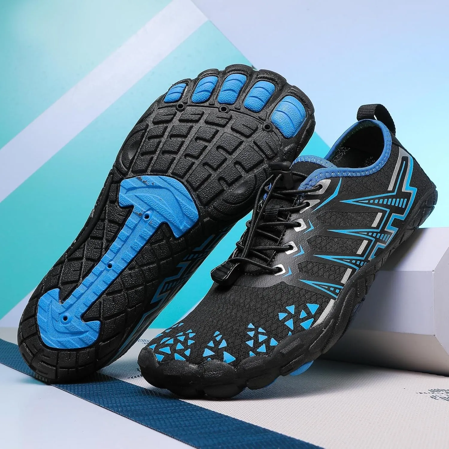 Hiking Barefoot Shoes for Women Men Unisex Breathable Barefoot Wide Toe Quick-Dry Water Shoes Non Slip Lightweight Sneakers for Hiking,Walking, Running,Yoga,and Water Sports