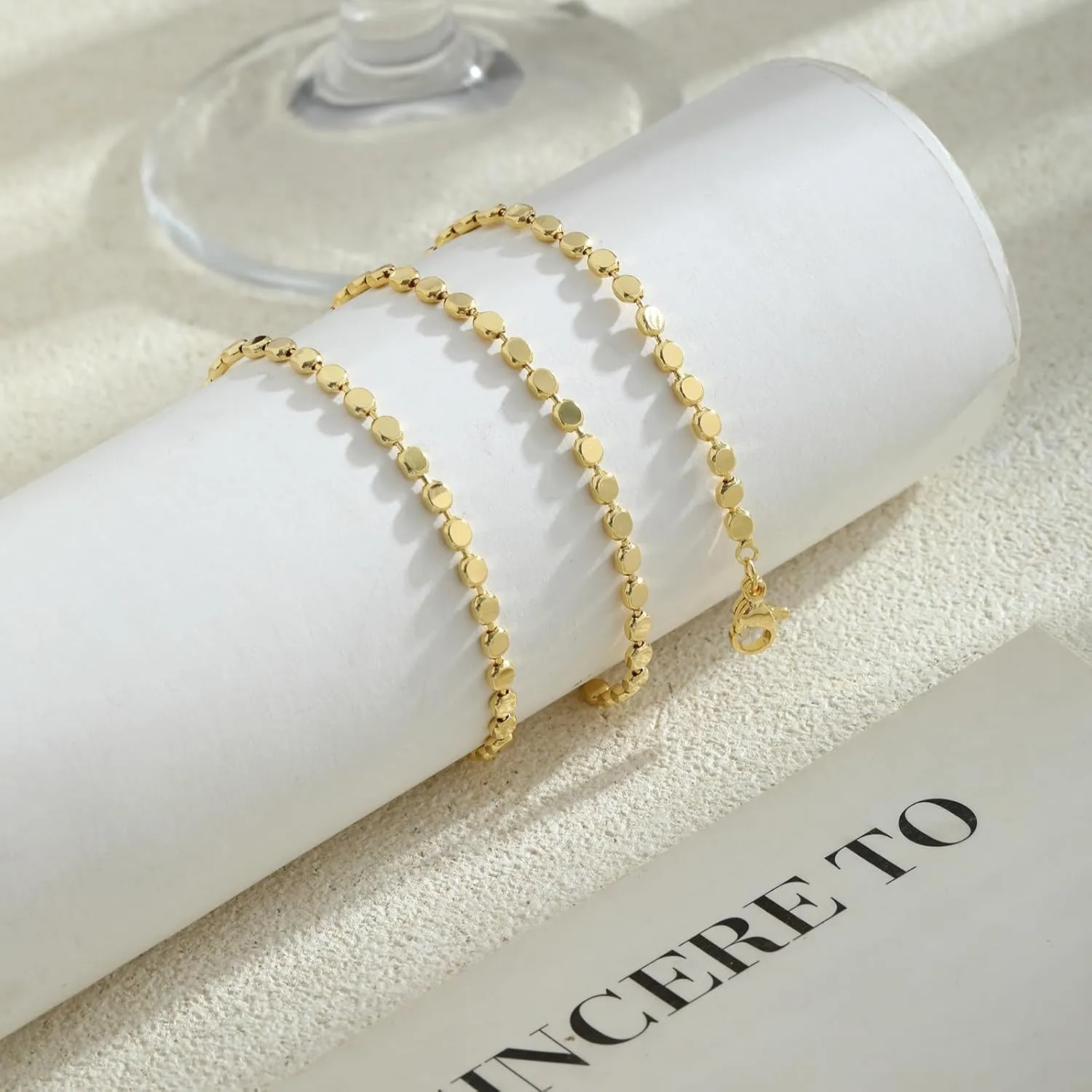 Hothty Gold Layered Necklaces for Women,Waterproof Choker Necklace Seashell Pearl Beach Necklaces Set Fashion Jewelry Gift