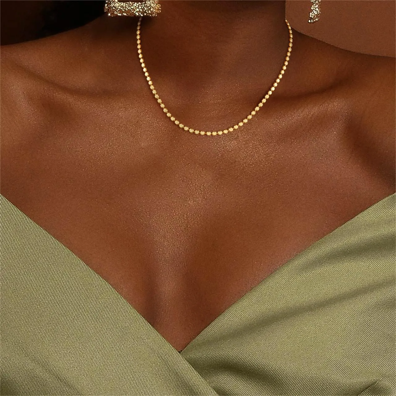 Hothty Gold Layered Necklaces for Women,Waterproof Choker Necklace Seashell Pearl Beach Necklaces Set Fashion Jewelry Gift