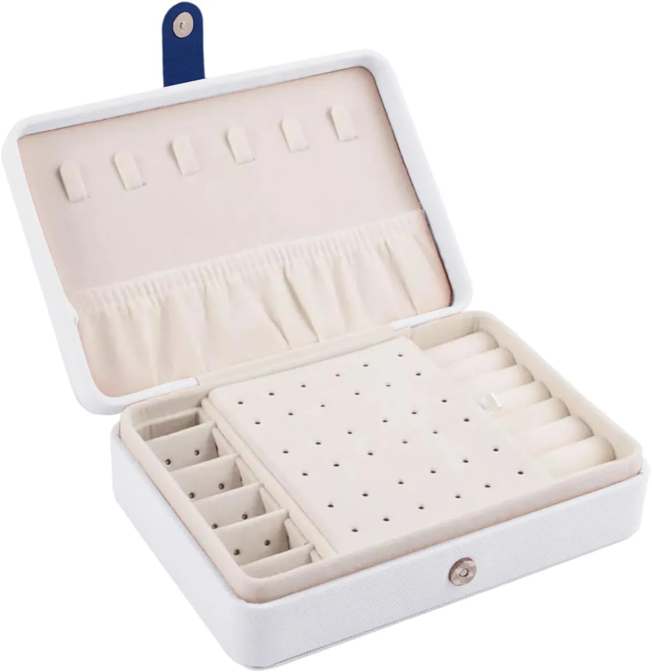 Jewelry Box for Girls,2-Layer Portable PU Leather Jewelry Organizer with Removable Tray,Jewelry Storage,Personalized Jewelry Box for Christmas Gifts Ring Bracelets Earring Necklace