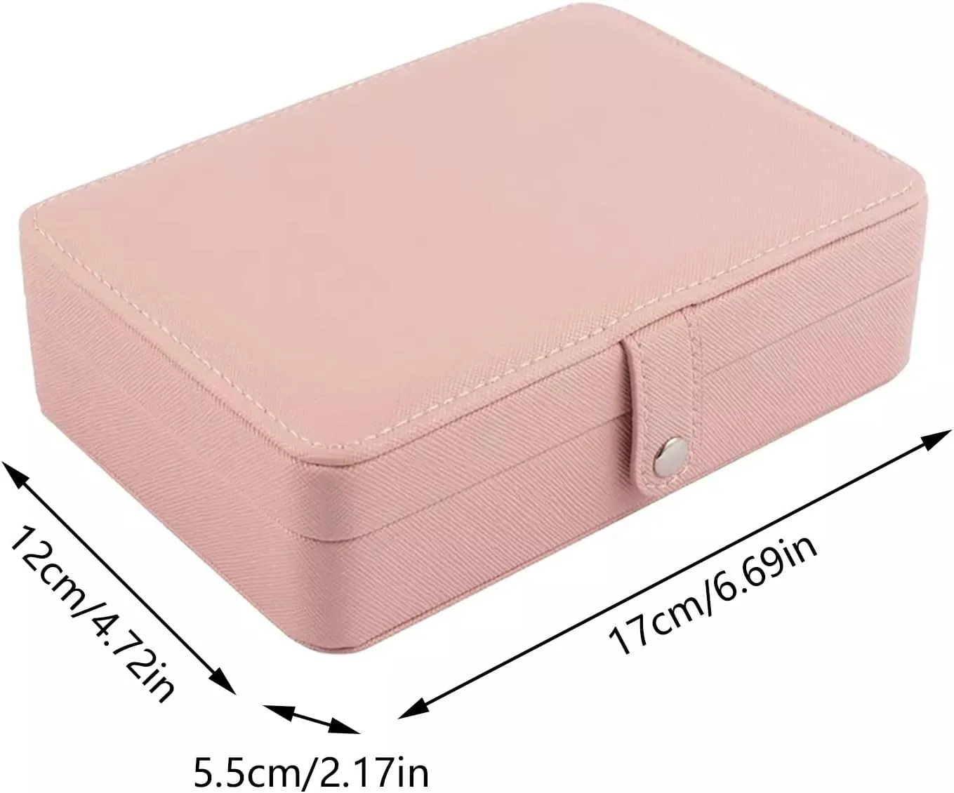 Jewelry Boxes for Women,2-Layer Portable PU Leather Jewelry Organizer with Removable Tray,Jewelry Storage,Personalized Jewelry Box for Earring Christmas Gifts Ring Bracelets Necklace