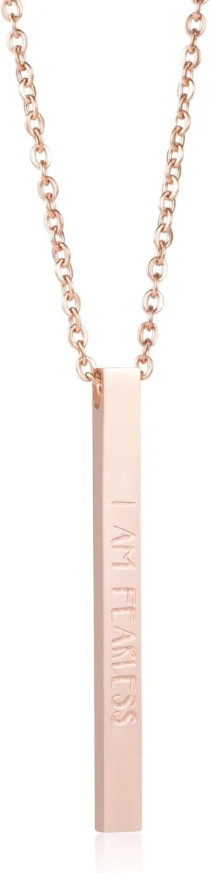 JoycuFF Friendship Necklace Jewelry for Friends Women Inspirational Vertical Bar Pendants Jewellery Gift for Teen Girls