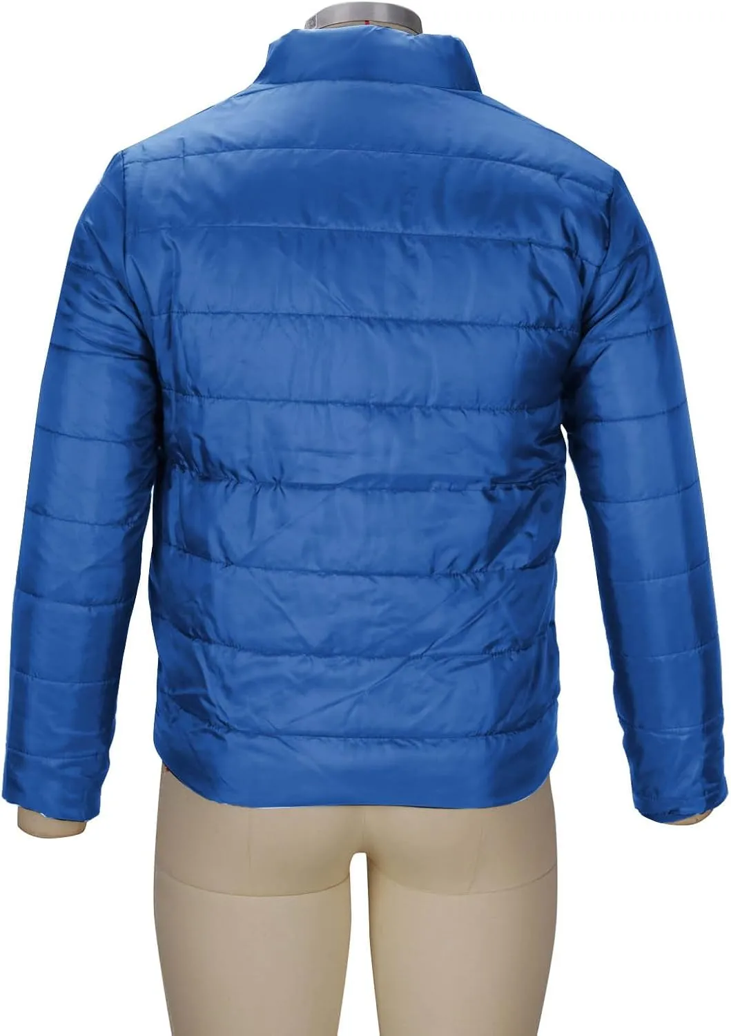 lcziwo Mens Puffer Quilted Jacket Lightweight Stand Collar Zip up Parka Casual Padded Cotton Jacket Winter Short Coat