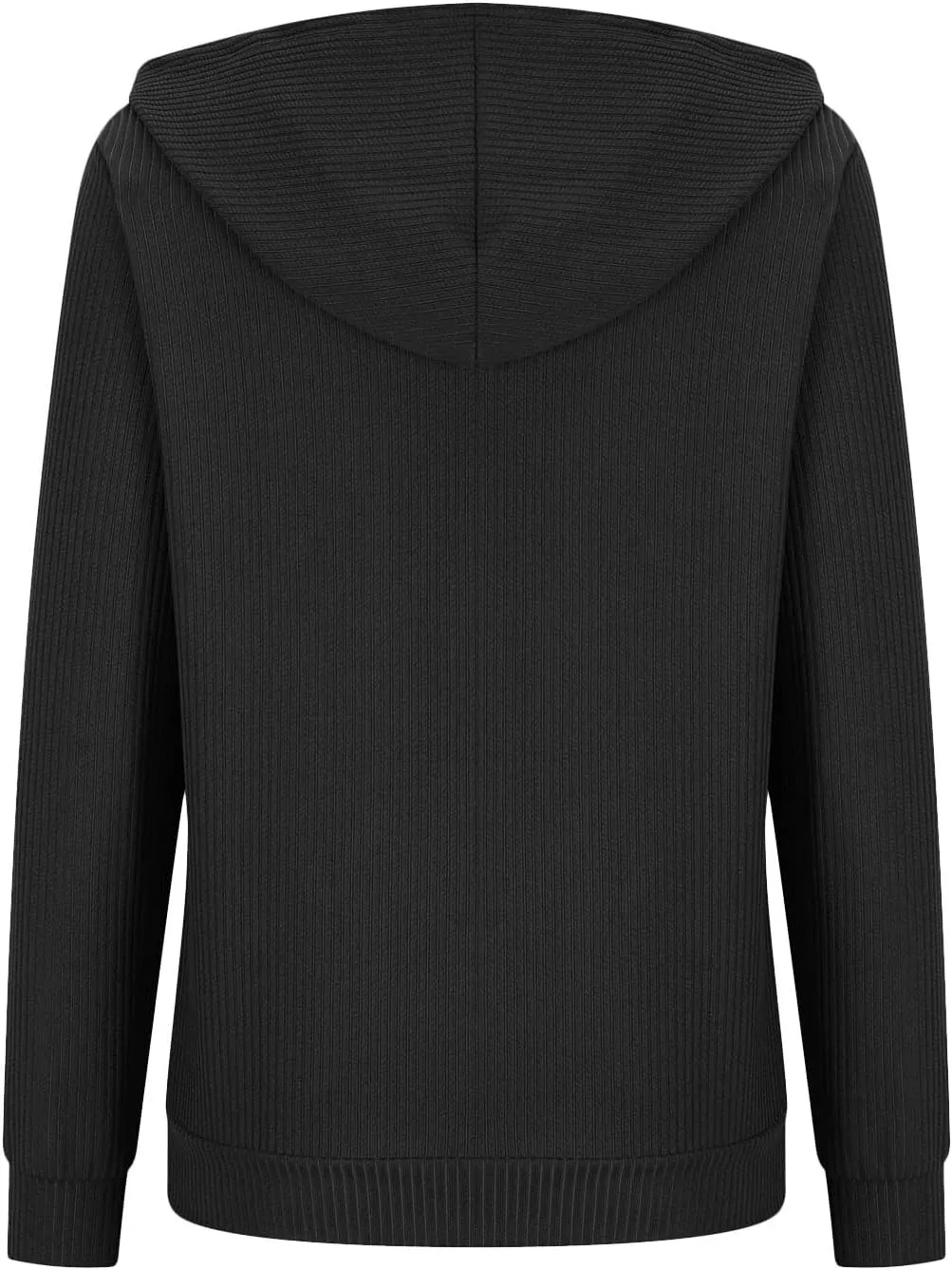 Long Sleeve Going Out Tops for Women Solid Button Hoodies Casual Comfy Fitted Sweat Shirts with Pockets