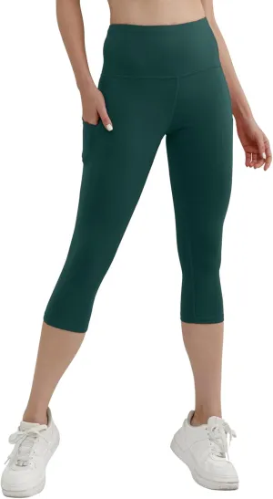 Match Womens High Waisted Active Yoga Pants with Pockets Tummy Control Workout Buttery Soft Leggings