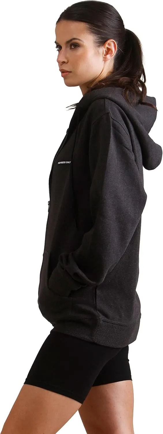 Members Only Women's Brooklyn Zip-Up Oversized Hoodie