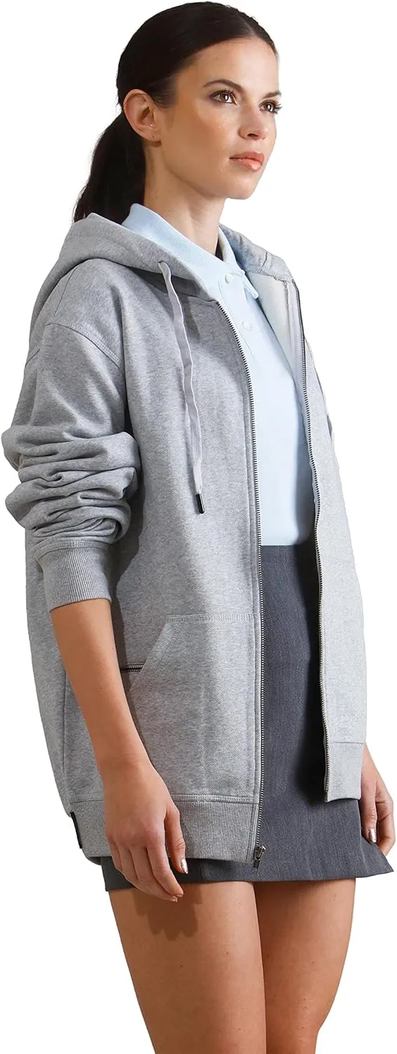 Members Only Women's Brooklyn Zip-Up Oversized Hoodie