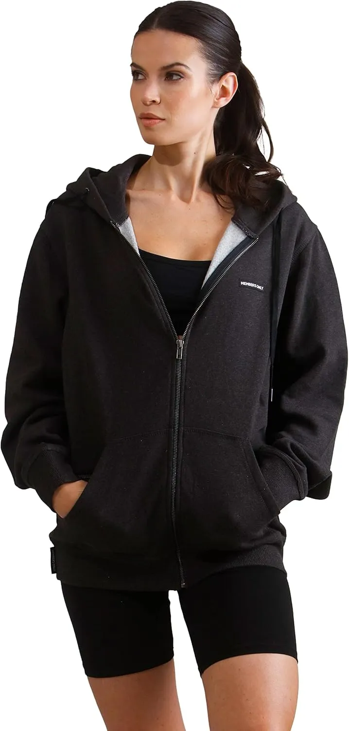 Members Only Women's Brooklyn Zip-Up Oversized Hoodie