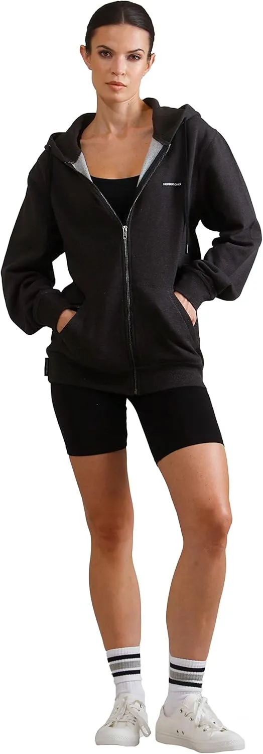 Members Only Women's Brooklyn Zip-Up Oversized Hoodie