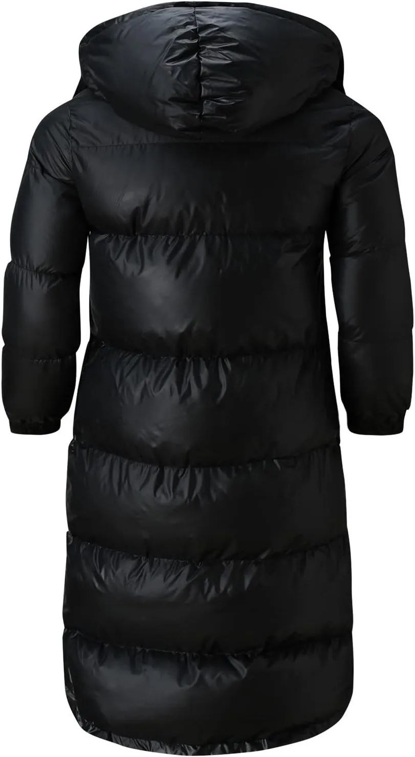 Men's Autumn And Winter Coat Jacket Large Size Solid Color Long Cotton Coat Padded Jackets Pocket Men Hooded