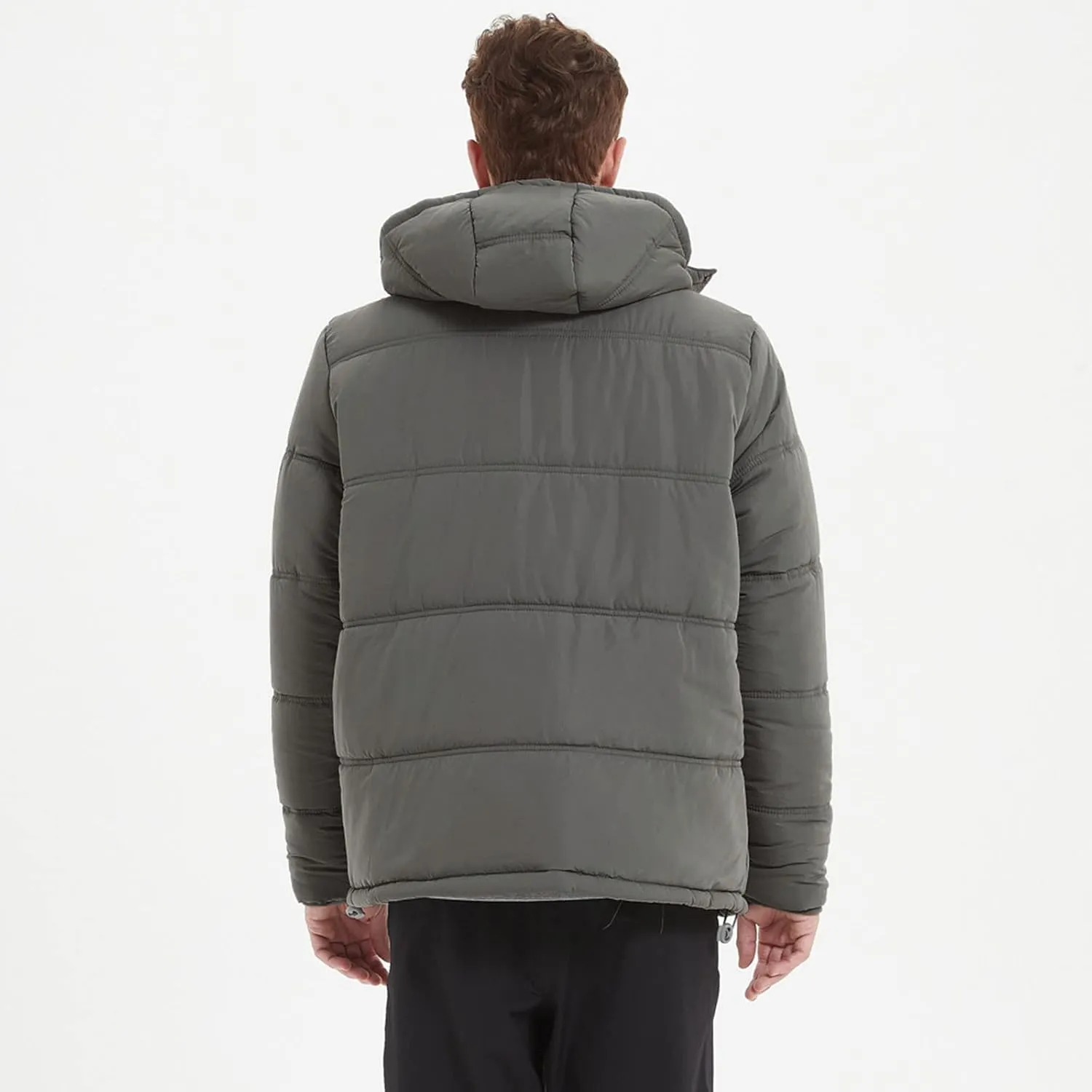 Mens Autumn And Winter Fashion Casual Hooded Loose Thickened Warm Cotton Coat Cotton Padded Jacket Men S Light