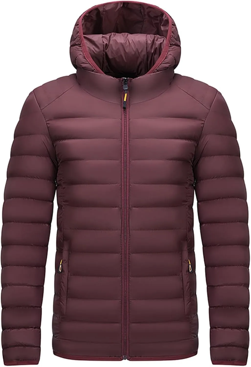 Men's Autumn And Winter Jacket Coat Leisure Plus Size Light Zip Pocket Cotton Padded Warm Cotton Anorak Belted