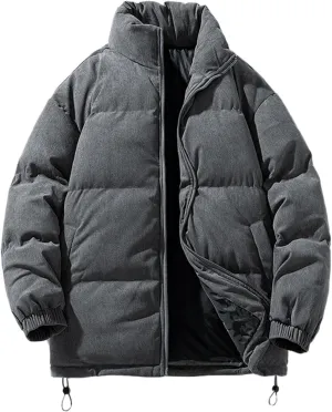Men's Autumn And Winter New Thick Warm Corduroy Coat Cotton Padded Jacket Insulated Men Jacket