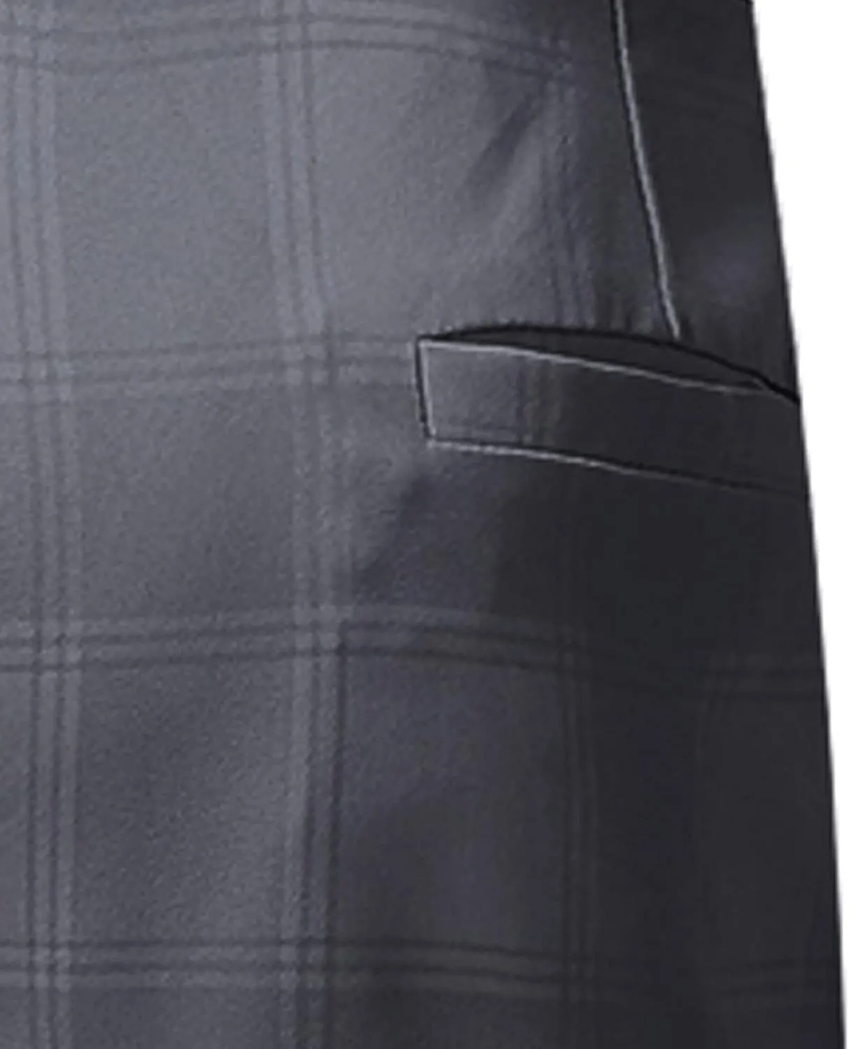 Men's Fashion Stretch Dress Pants Chinos Slim Fit Plaid Pants Business Suit Pants Casual Golf Stretch Dress Pants