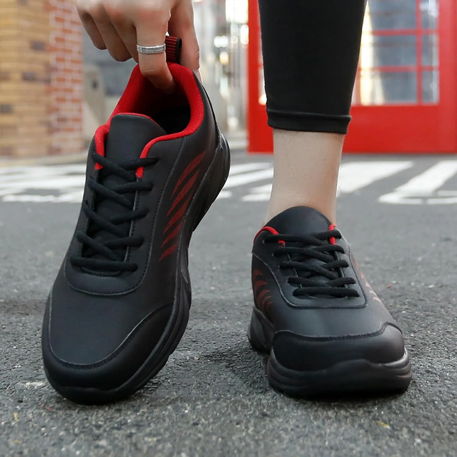 Men's Fashion Versatile Walking Shoes Slip On Lightweight Breathable Fashion Sneaker Lightweight Barefoot Shoes