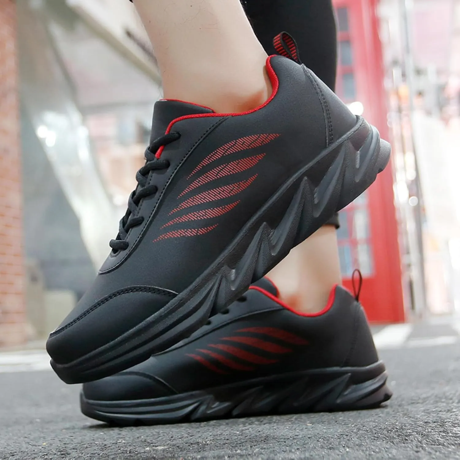 Men's Fashion Versatile Walking Shoes Slip On Lightweight Breathable Fashion Sneaker Lightweight Barefoot Shoes