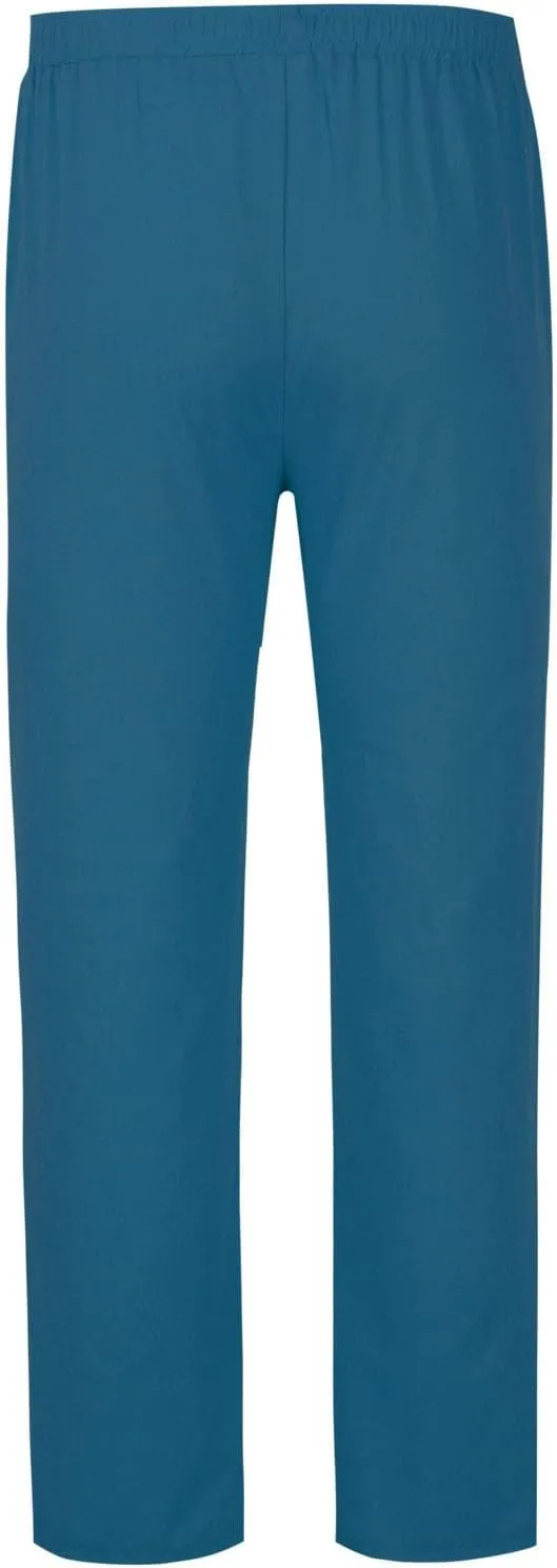 Men's Linen Pants Elastic Waist Lightweight Breathable Relaxed Casual Beach Vacation Daily Pockets