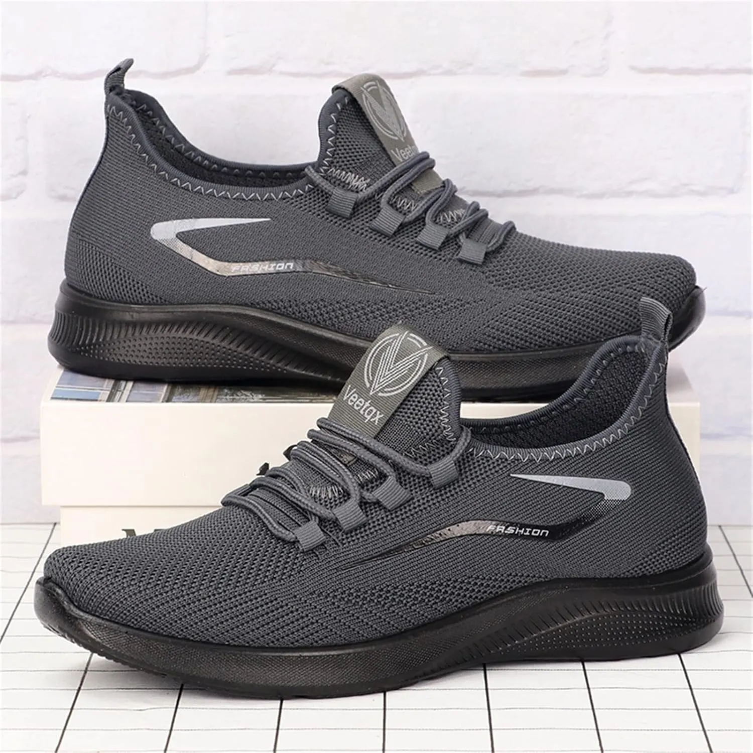 Men's Sport Breathable Mesh Shoes Lightweight Breathable Walking Shoe Gym Tennis Arch Support Plantar Fasciitis