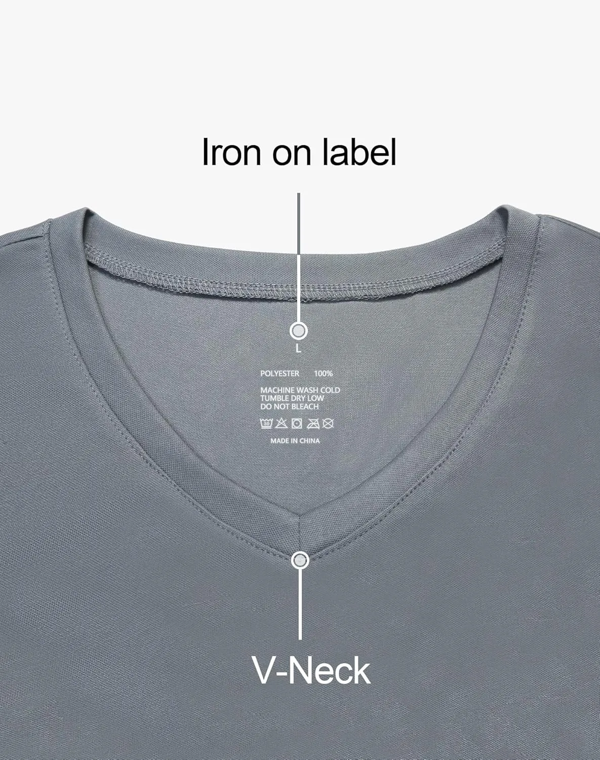 Men's T Shirts Quick Drying V-Neck Athletic Shirt Running Gym Workout Moisture Wicking T-Shirt for Casual