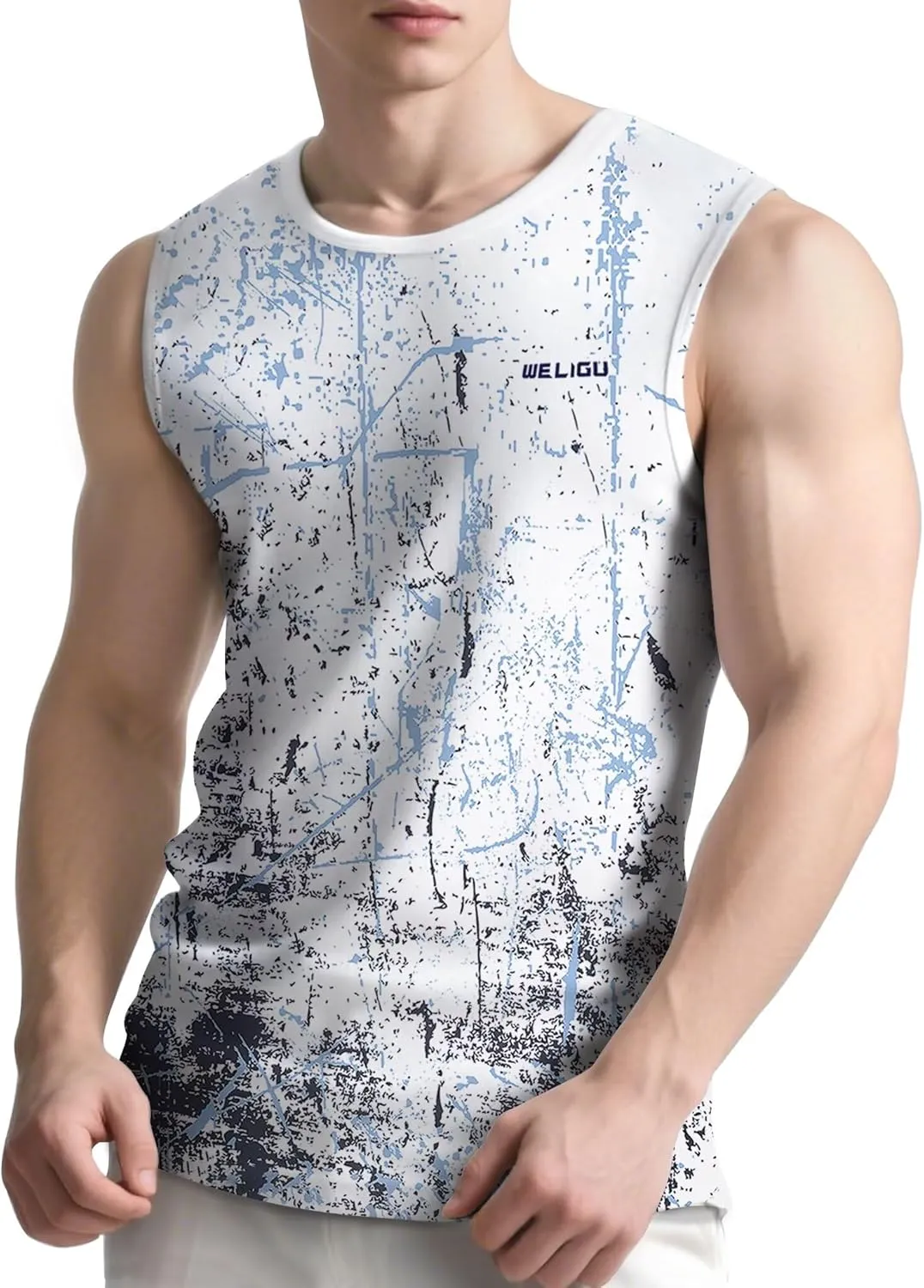 Men's Tank Tops - Moisture-Wicking Gym Shirts, Breathable Workout & Beach Sleeveless Shirts for Men