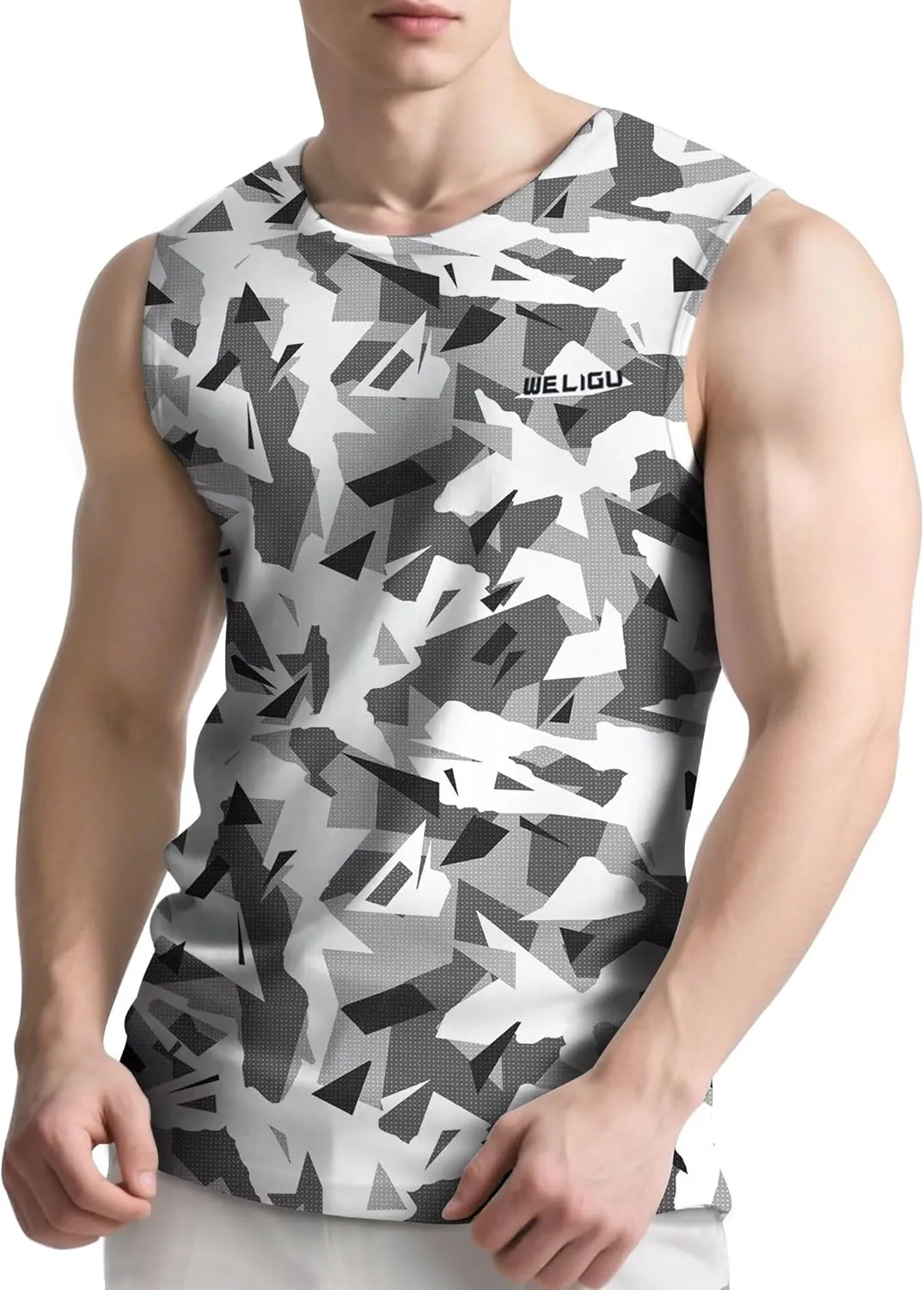Men's Tank Tops - Moisture-Wicking Gym Shirts, Breathable Workout & Beach Sleeveless Shirts for Men