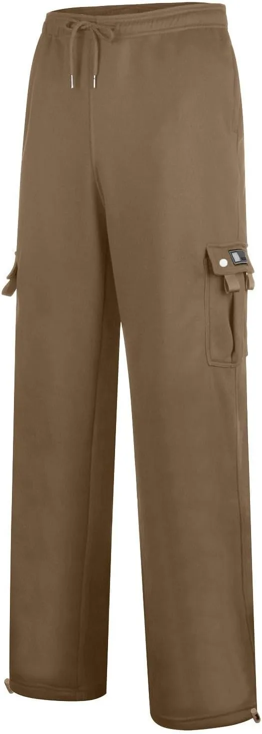 Muscularfit Cargo Pants for Men 2025 Baggy Sports Elastic Waist Drawstring Jogger Sweatpant Casual Style Pant for Daily Wear