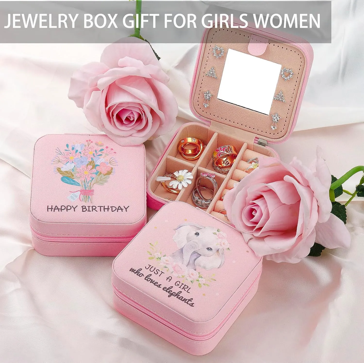 Niece Gifts from Auntie Jewelry Box for Women Teen Girls, Small Travel Jewelry Case Jewelry Holder Organizer Jewelry Box Inspirational Gifts for Niece Girls Women(Niece)