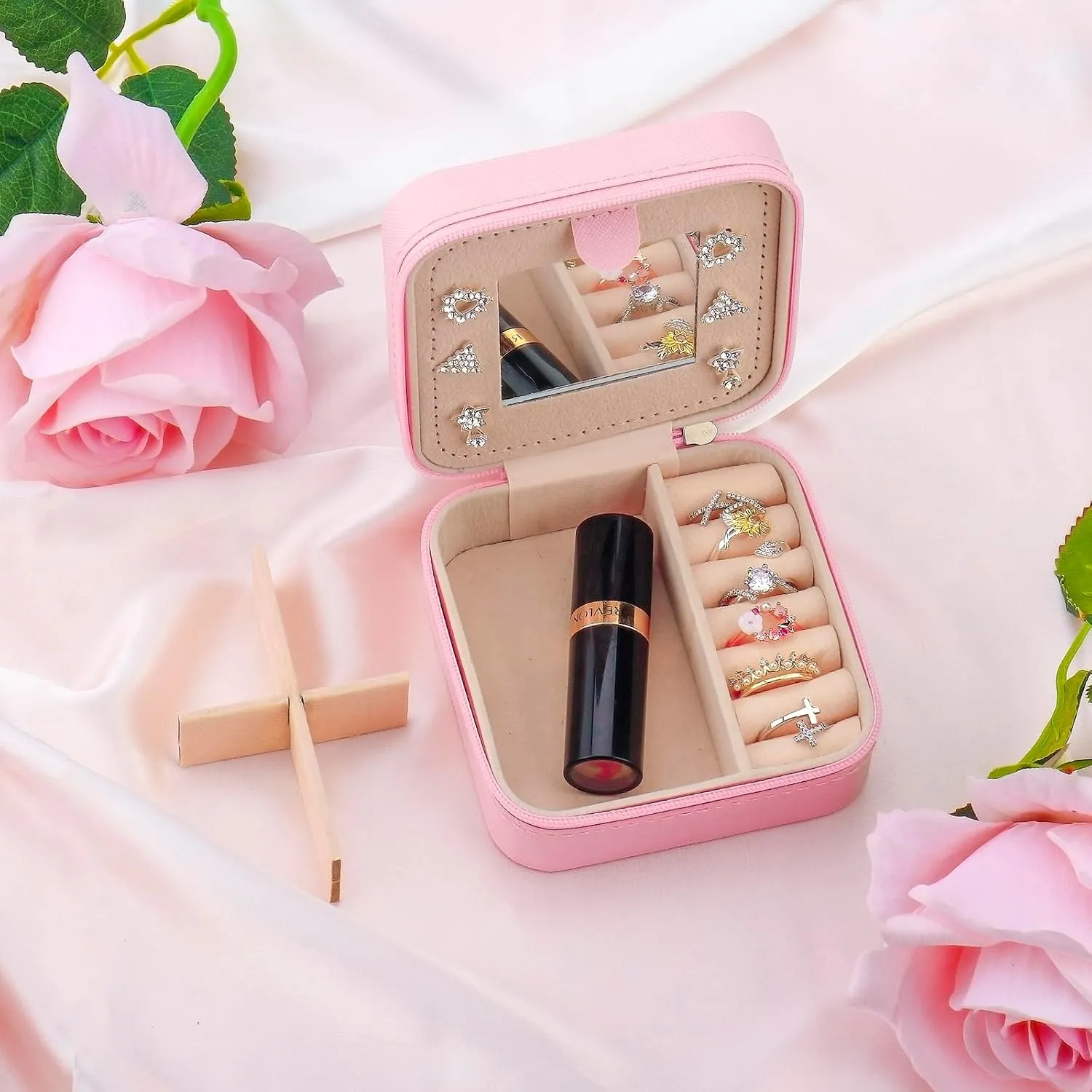 Niece Gifts from Auntie Jewelry Box for Women Teen Girls, Small Travel Jewelry Case Jewelry Holder Organizer Jewelry Box Inspirational Gifts for Niece Girls Women(Niece)