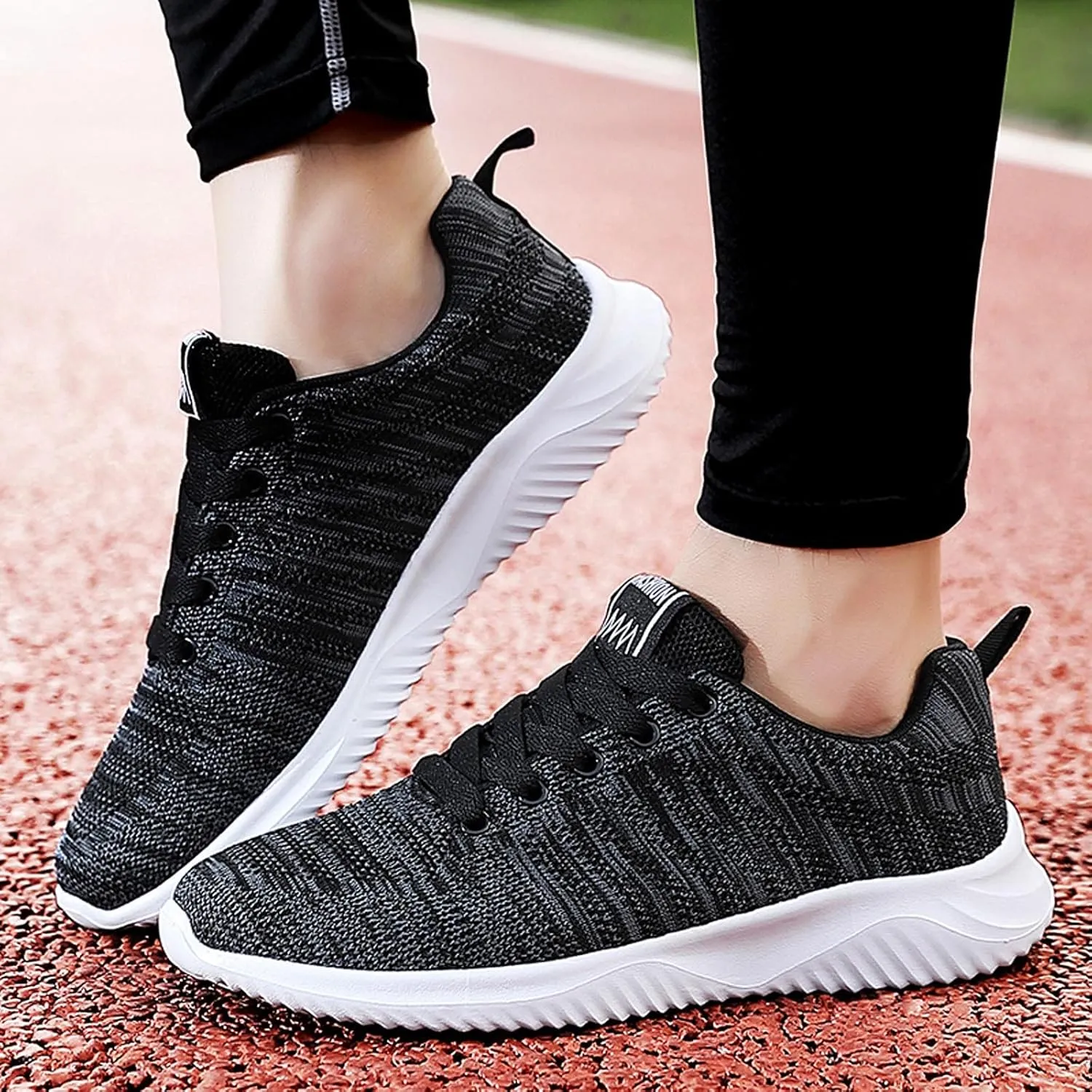 Non Slip Shoes for Women Food Service Plantar Fasciitis Womens Tennis Shoes Size 9 Wide Nursing Shoes Women Comfortable Slip On Casual White Platform Sneakers for Women Cycling Shoes Women Outdoor