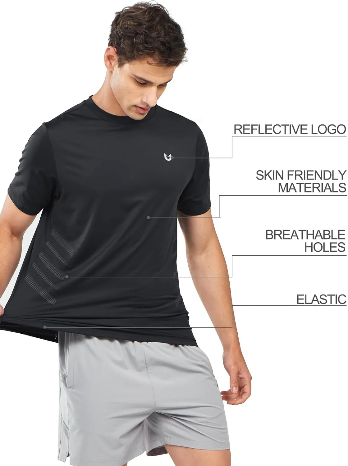 NORTHYARD Breathable 2.0 Men's Athletic Workout T-Shirt