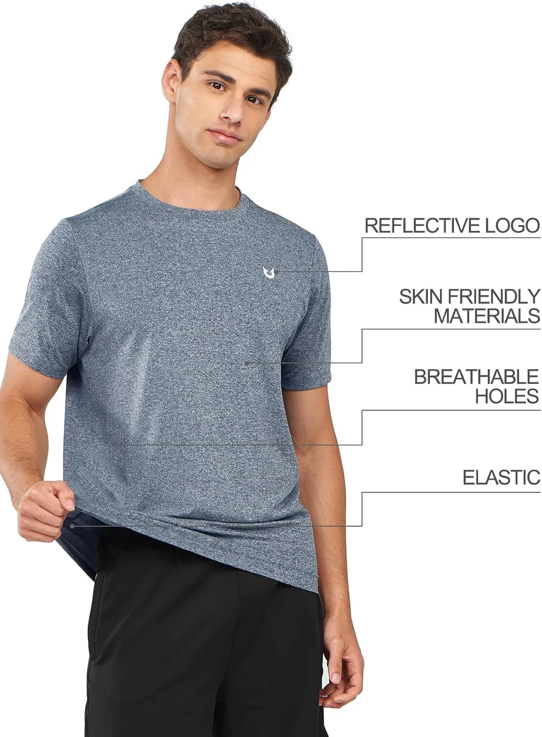 NORTHYARD Breathable 2.0 Men's Athletic Workout T-Shirt